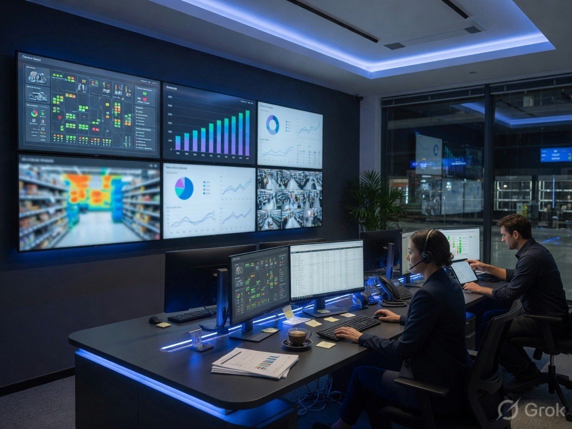 Retail digital commerce operations with technology dashboards
